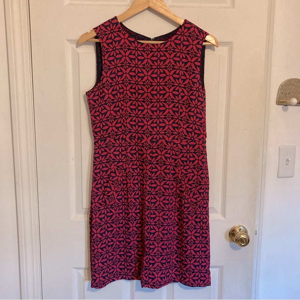 Diane von Furstenberg Silk Floral Printed Sleeveless Tank Dress with Pockets